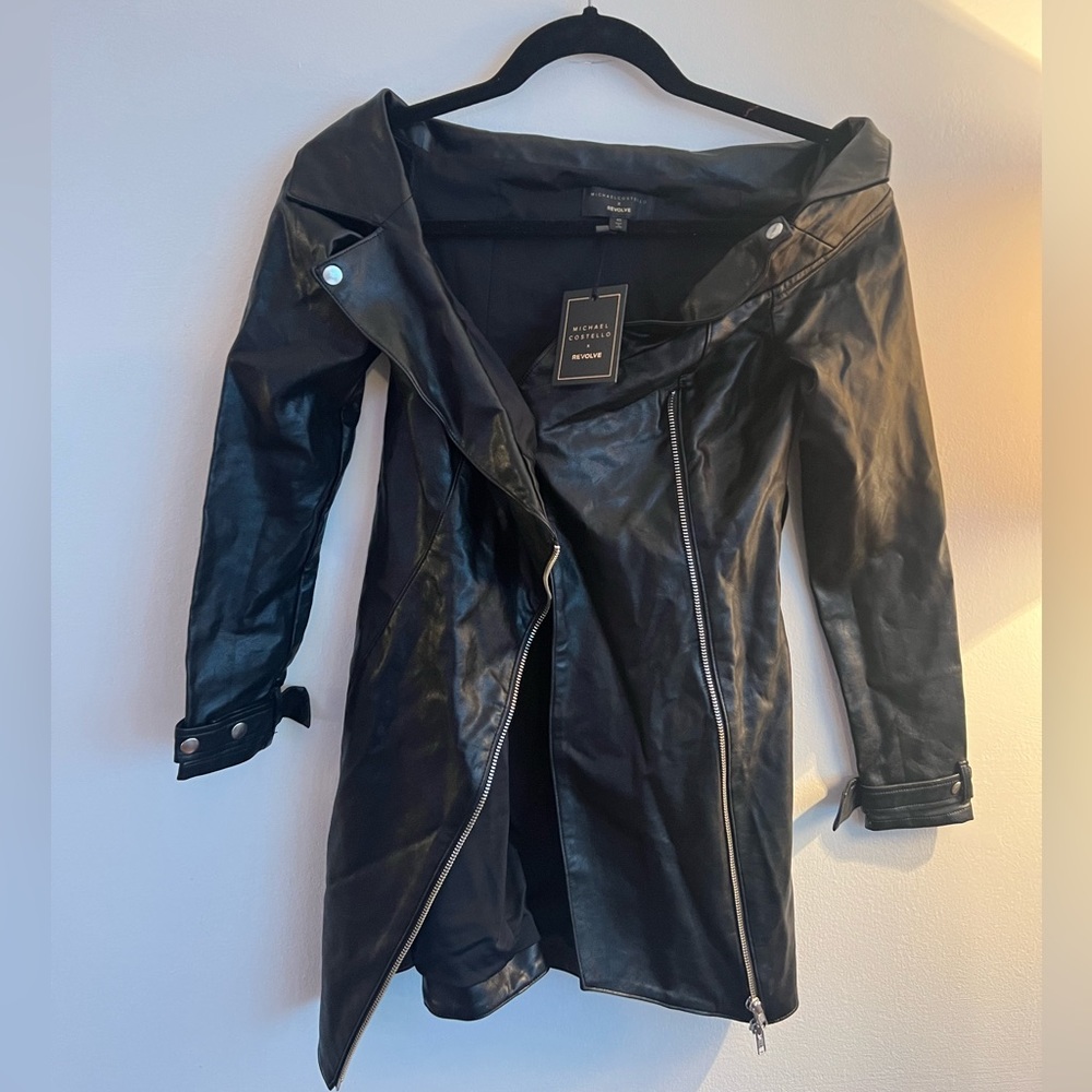 Michael Costello x Revolve Leather Jacket